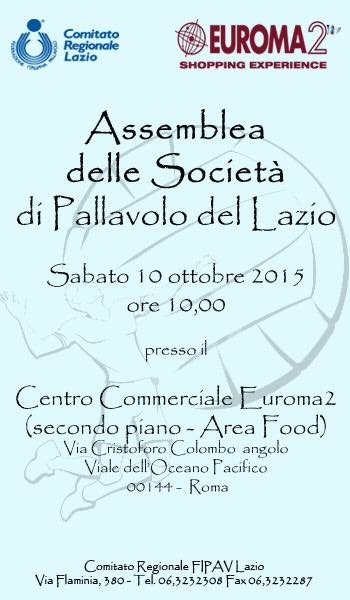 ASSEMBLEA DELLE SOCIETÀ DI PALLAVOLO DEL LAZIO - A.P.D. Fonte Roma Eur